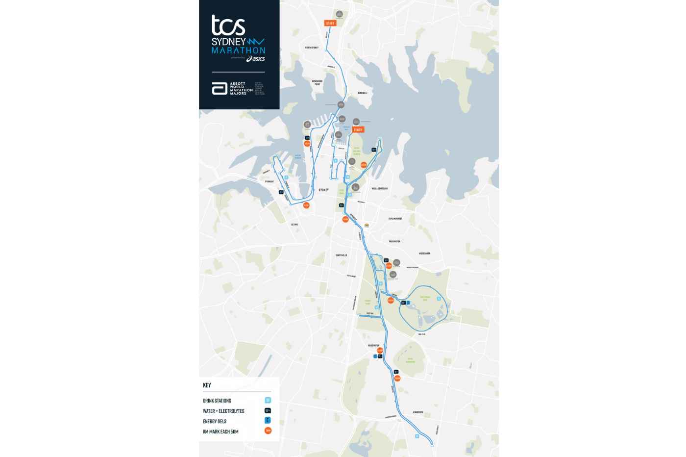 Sydney Marathon Route Map