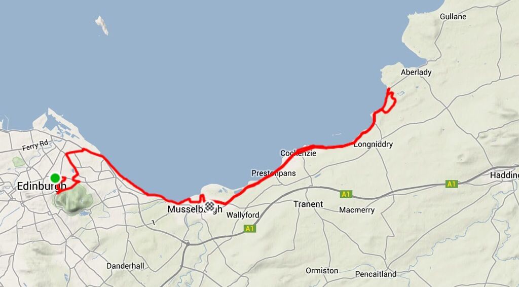 Edinburgh Marathon Route Map